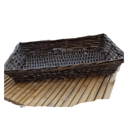 10-2305 BROWN RECTANGLE TRAY WITHOUT HANDLE